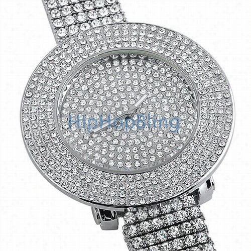 Customm  Totally Iced Out Bling Bling Watch