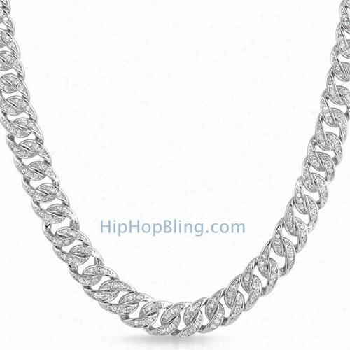 Cz Bling Bling Cuban Hip Leap Chain