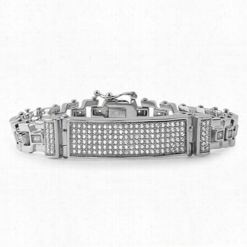 Designer Id Micro Pa Ve Cz Bling Bling Bracelet Steel