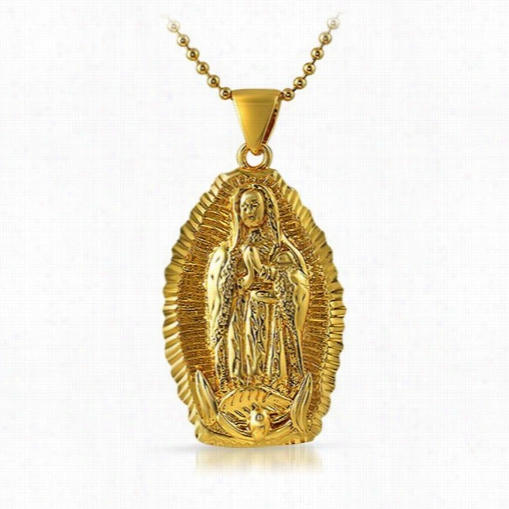 Diamondcu T Guadalupe Gold Mini Endant