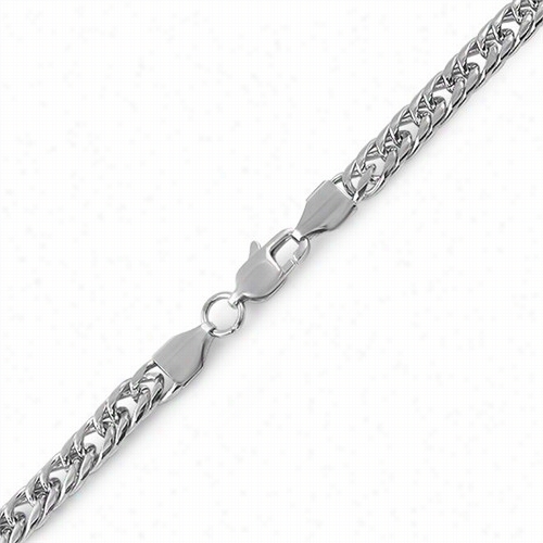 Doubl Cuban Stainless Steel Chain Bracelet 6mm