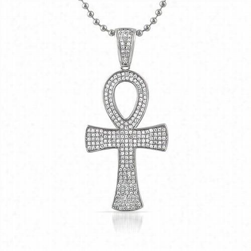 Egyptian Ankh Crross Bling Bling Pendant