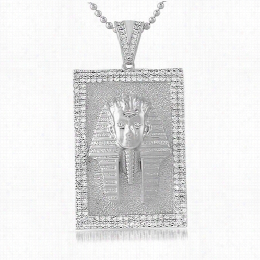 Egyptian Pharaoh Rhodium Block Meda Llion