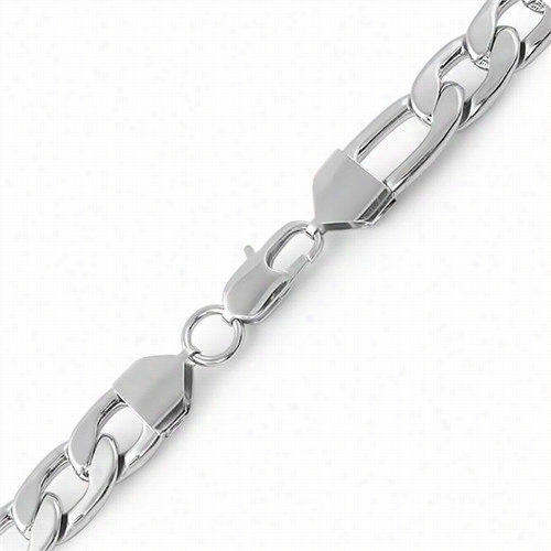 Figaro Stainless Steel Bracelet 12mm