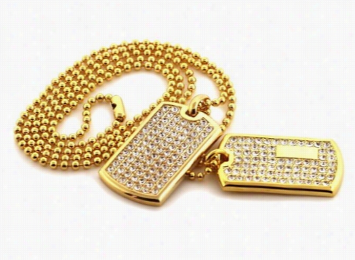 Golc Double Bling  Blin G Dog Tag Set