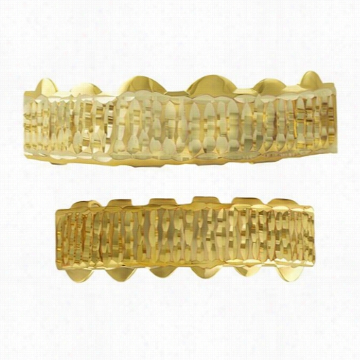 Gold Grillz Bar Diamon Dc Ut Set