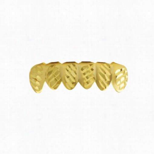 Gold Grillz Diagonal Cutteeth Bottom