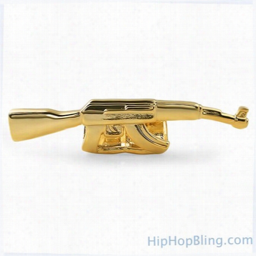 Gold Machine Gun Grillz