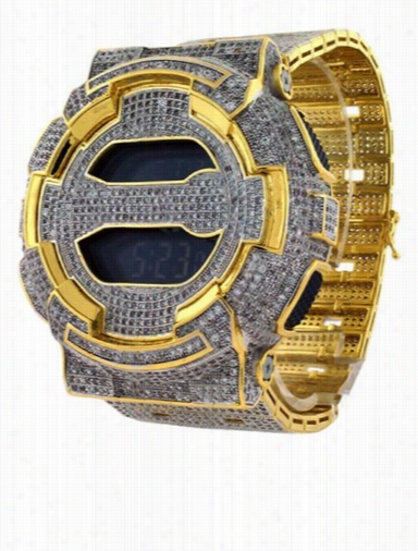 Golr Megga Iced Ou Tbling Custom Made Ga100 G Shock Watc H