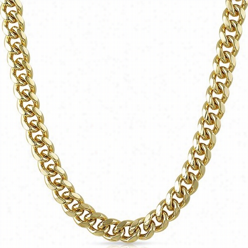 Gold Miami Cuban Chain Plated 11mmm Wide