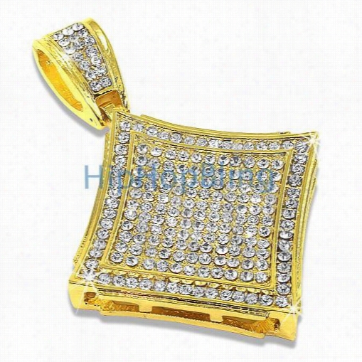 Gold Super Iced Out Kote Pendant