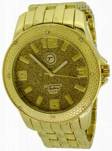 Hip Hop Gold Watch By Tchno Pave