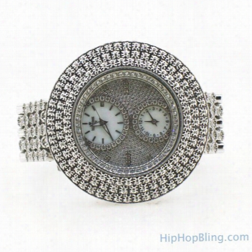 Huge Triple Bezel 2.00 Carat Diamond Ietime Watch