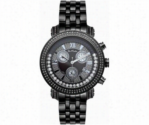 Joe Rodeo Floating Classic Black Watch 1.75ct Diamonds