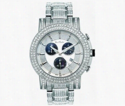 Joe Rodeo Trooper 1450ct Full Diamond Watch Pearl Chronos