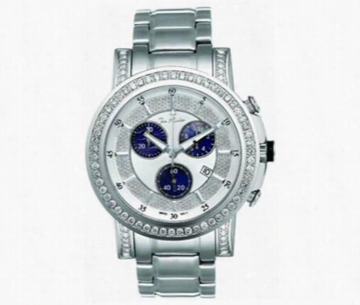 Joe Rodeo Trooper 3.25ct Diamond Watch Pearl Chrono