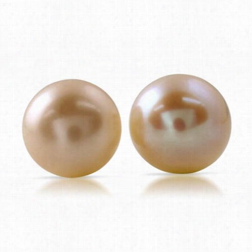 Pink Freshwaterpearl .952 Serling Sillver Earrings