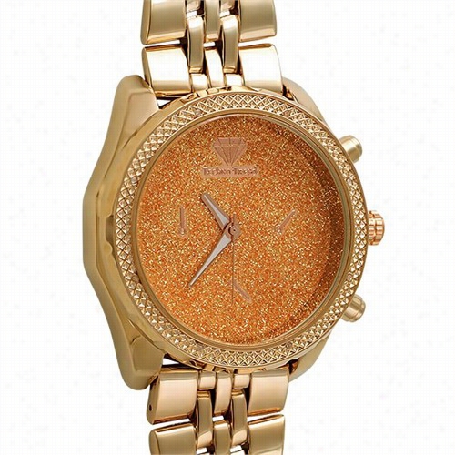 Ro$e Gold Pilot Genuine Diamond Watch