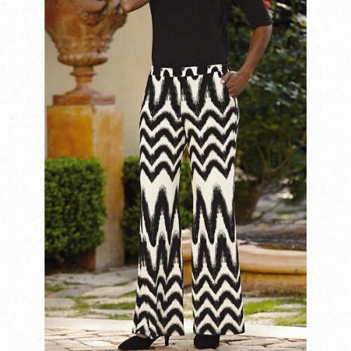 Chevron Print Jersey Plaazzo Pants Byy Studio Ey