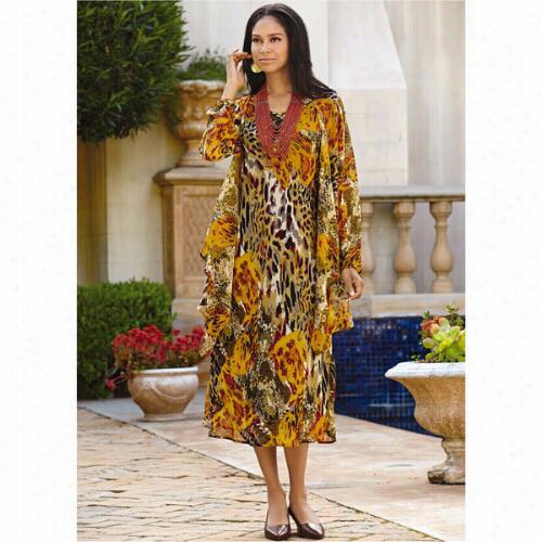 Clearance Color Denominate Staement Dress And Duster Set By Ey Boutique