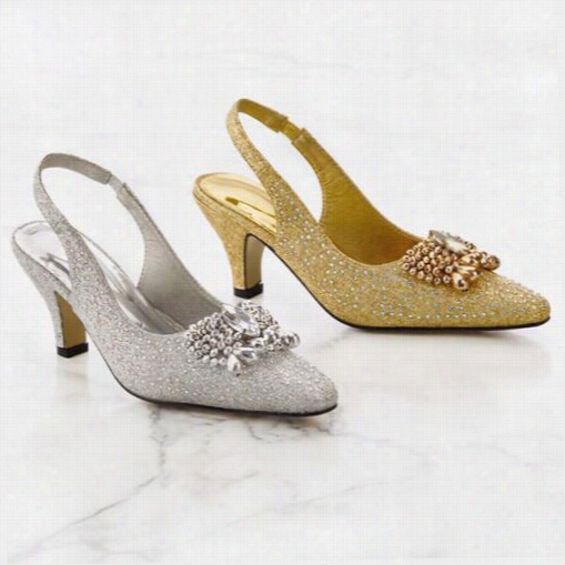 Opulent Shine Slingbacks  By Ey Boutique