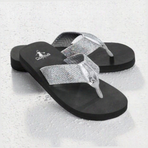 Sparkly Platform Thongs By Corkys