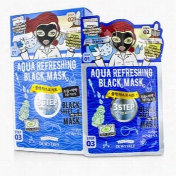 3 Stepp Black Sheet Mask - Aquua Refreshing