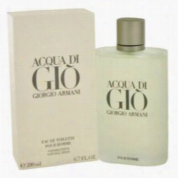 Acqua Di Gio Cologne By Giorgio Armani, 6.7 Ox Ezu De Toilette Spray For Men