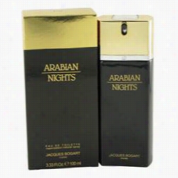 Arabian Nights Cologne By Jacques Bogart, 3.4 Oz Eau De  Toilette Spray For Men