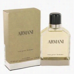 Armni Cologne By Giorgio Armani, 3.4 Oz Eau De Toilette Spray For Men