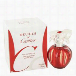 Delicew De Cartier Pefume By Cartier, 1 Oz Eau De Toilette Spray For Women