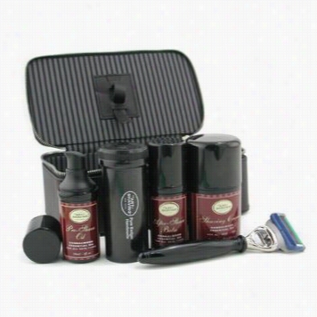 Trael Kit (sandalwood): Razor+ Shaving Brush+ Pre-shave Oil 30ml+ Shaving Choice Part 50ml+ A/s Bal 30ml+ Covering