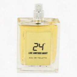 24 Live Another Night Cologne By S Centstory, 3.4 Oz Eau De Toilette Spray (tester) For Men