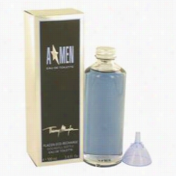 Angel Cologne By Thierry Mugler, 3.4 Oz Eau De Toilette Eco Refill Bottle Fr Men