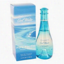 Cool Water Pure Pacific Perfume By Daavidoff, 3.4 Oz Eau De Toilette Spray (limited Edition) For Women