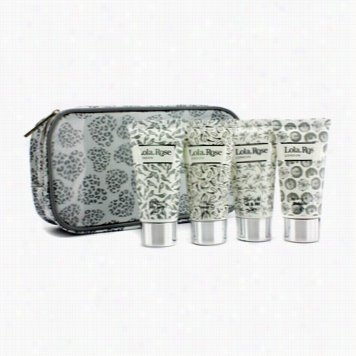 Energising Rock Crystal Travel Set: Shower Gel  + Body Lo Tion + Hand & Nail Choice Part + Bubble B Ath + Bag