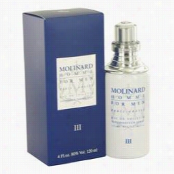 Molinard Iii Cologne By Molinard, 4 Ooz Eau De Tolette Spray For Men