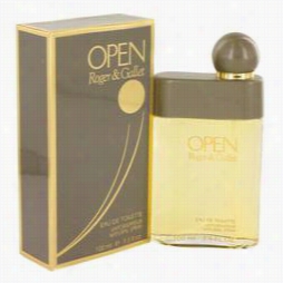 Open Cologne By Ro Ger & Galle, 3.4 Oz Eau De Tolette Spray For Men