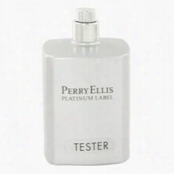 Perry Ellis Platinum Label Cologne By Perry Ellis,  3.4 Oz Eau De Toilette Spray (tester) For Men