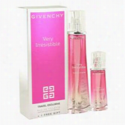 Very Irresistible Perfume By Givenchy, 1.7 Oz Eau De Toilette Spray + .5 Oz Mini Edt Spray For Women