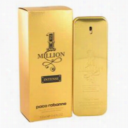 1 Million Intense Cologne By Paco Rabanne, 3.4 Oz Eau De Toilette Sspray For Men