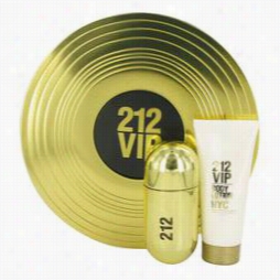 213 Vip Gift Set By Carolina Herrera Gift Set For Women Includes 1.7 Oz E Au De Parfum Spray + 3.4 Oz Body Lotion