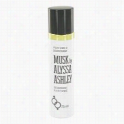 Alyssa Ashley Mussk Deodorant By Houbigant, 2.5 Oz Perfume Deodorant Spray For Women