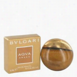 Bvlgari  Qua Amara Mini By Bvlgari, .17 Oz Mini Edt For Men