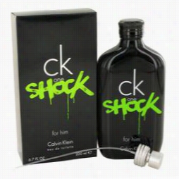 Ck One Shock Cologne From Calvin Klein, 6.7 Oz Eau De Toilette Spray For Men