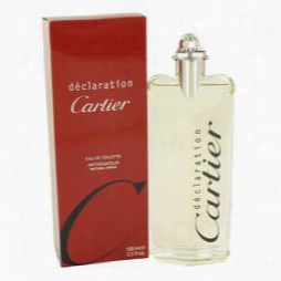 Declaration Cologne  By Cartier, 3.3 Oz Eau De Toilette Spray For Men