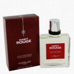 Habitt Rouge After Sshave By Guerlain, 3.4 Oz Aftersh Ave For Men