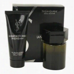 La Nuit De L' Homme Gift Set By Yves Saint Laurent Gift Set For Men Includes 3.3 Oz Eau De Toilette Spray +3.3 Oz All Over Shower Gel