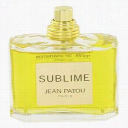 Sublime Perfuke By Jean Patou, 2.5 Oz Eau De Parfum Spray (tester) For Women