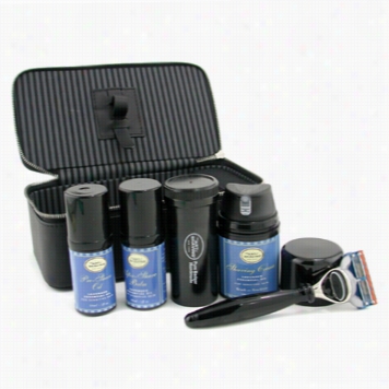 Journeying Kit ( Lavend Er ): Razor+ Shavving Brush+ Pre-shave Oil 30ml+ Shaving Cream 50ml+ A/s Balm 30ml+ Case